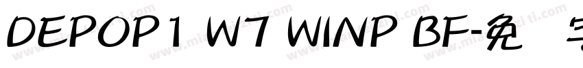 DEPOP1 W7 WINP BF字体转换